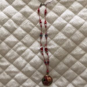 Cloisonné & Beaded Necklace